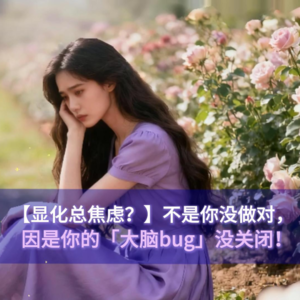 显化总焦虑？不是你没做对，是你的「大脑bug」没关闭！