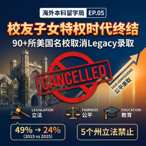 EP 05 美国名校取消Legacy录取——校友子女"特权时代"终结