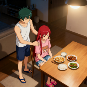 打工吧！魔王大人-新居-19-女儿的秘密与母亲的眼泪