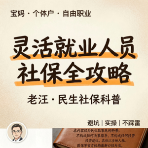 老汪民生工具包|灵活就业人员社保全攻略