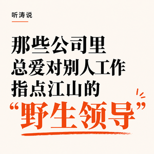 听涛说｜那些公司里总爱对别人工作指点江山的的“野生领导”