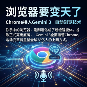 浏览器要变天了 | Chrome接入Gemini 3 | 自动浏览技术