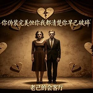 你伪装完美但你我都清楚你早已破碎。