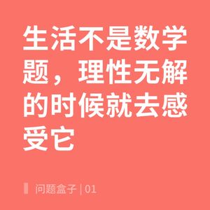 问题盒子 | 01 生活不是数学题，理性无解的时候就去感受它