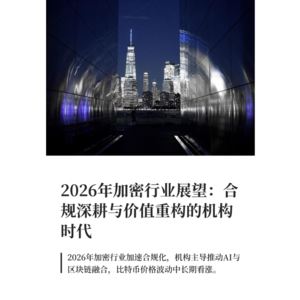 2026年加密行业展望：合规深耕与价值重构的机构时代