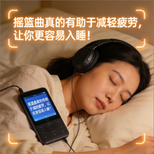 摇篮曲真的有助于减轻疲劳，让你更容易入睡！聆听舒缓的音乐，放松身心，只需5分钟即可入睡！