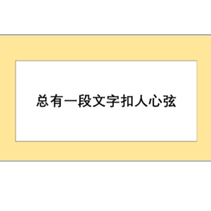 总有一段文字扣人心弦