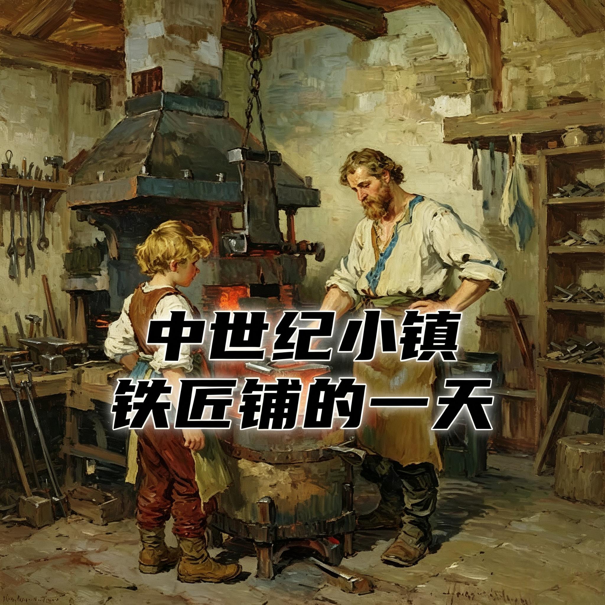 中世纪小镇的铁匠铺,炉火、锤声和麦酒的一天!#助眠 #助眠故事 #睡前故事 episode artwork