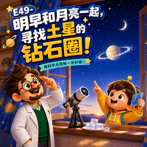 E49-明早和月亮一起,寻找土星的钻石圈!|宇宙