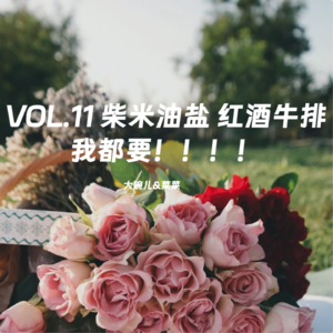 VOL.11 柴米油盐 红酒牛排我都要!!!!