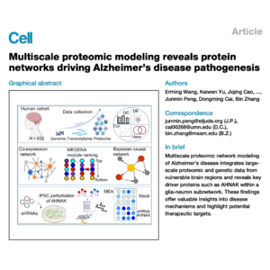 135-Proteomic Networks Drive AD's Pathogenesis