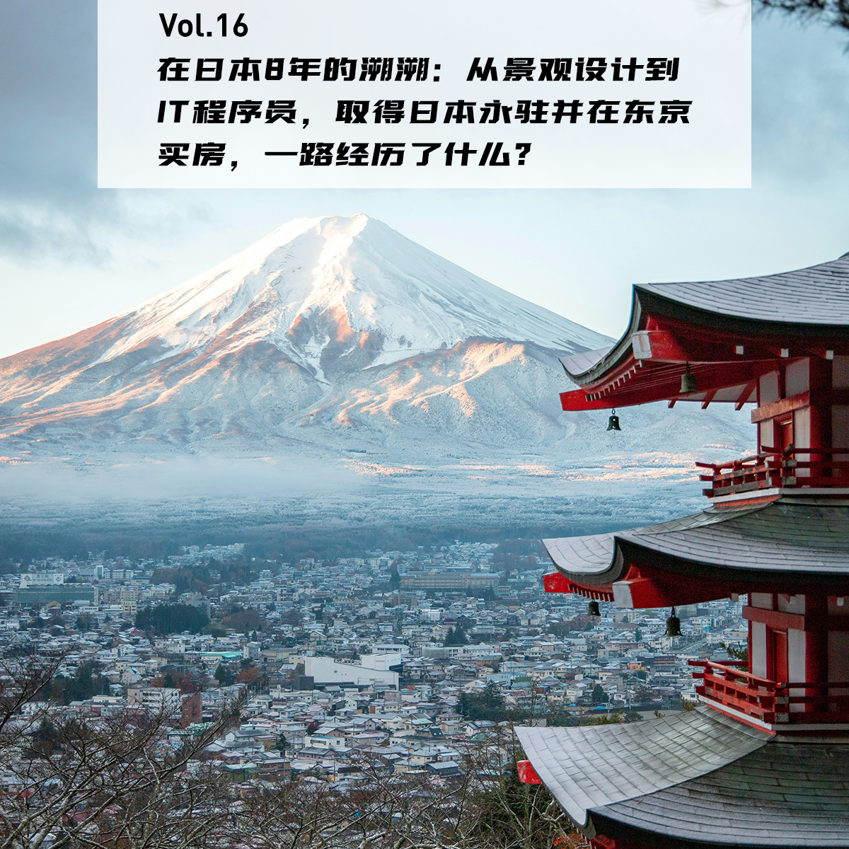 cover of episode Vol.16：在日本8年的溯溯：从景观设计到IT程序员，取得日本永住并在东京买房，一路经历了什么? | 在海外02