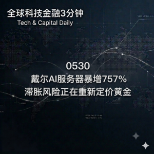 0530 戴尔AI服务器暴增757% 滞胀风险正在重新定价黄金