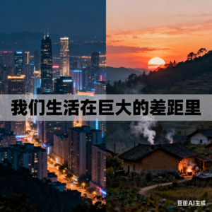 我们生活在巨大的差距里