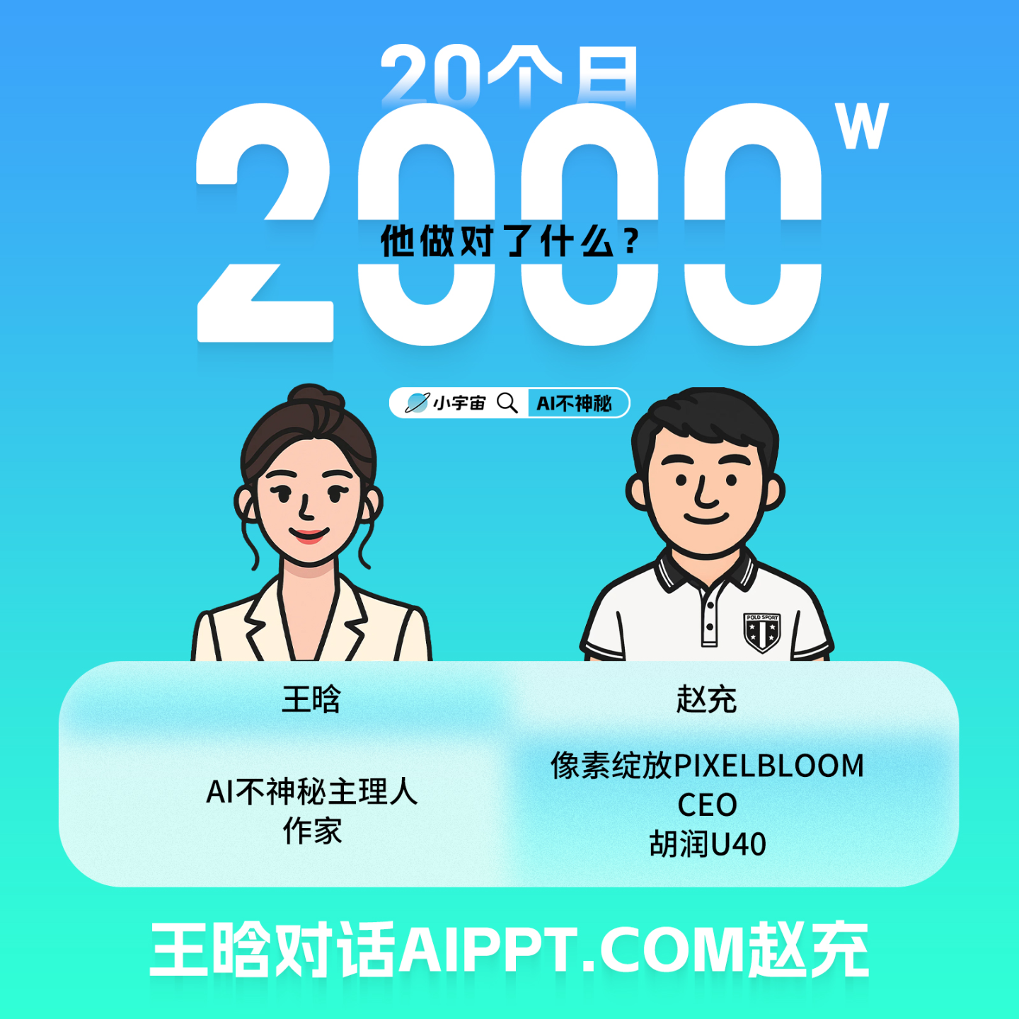 13.王晗对话AiPPT赵充：20个月2000W，他做对了什么？ episode artwork