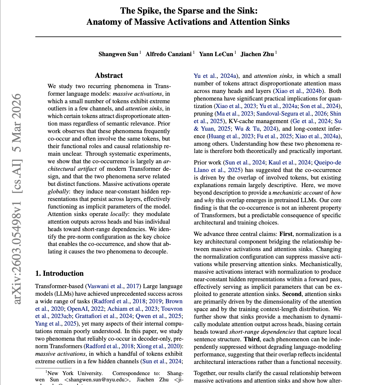 【第575期】尖峰、稀疏与汇聚：大模型异常激活解析
