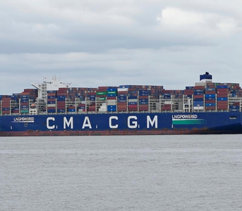 CMA CGM NOTRE DAME Makes Maiden Call at Port of Shanghai
