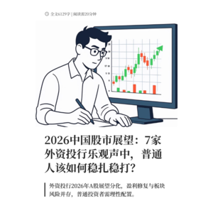 2026中国股市展望：7家外资投行乐观声中，普通人该如何稳扎稳打？