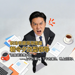 职场奇葩领导图鉴之朝令夕改型