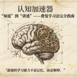 认知加速器:从“知道”到“讲透”——聊聊“费曼学习法”