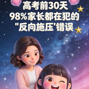 高考前30天,98%家长都在犯的“反向施压”错误