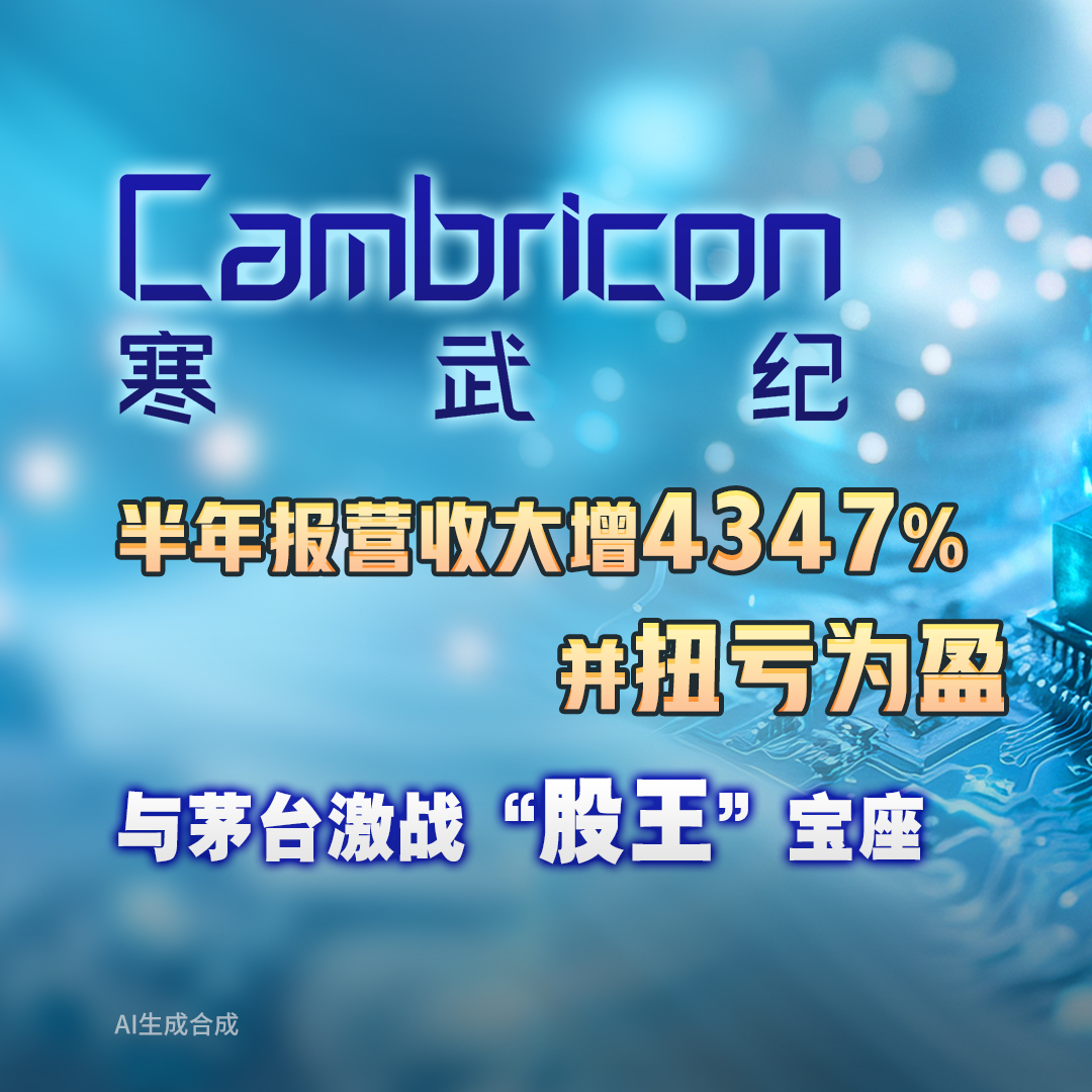 与茅台争“股王”，寒武纪半年报出炉，有哪些看点？
