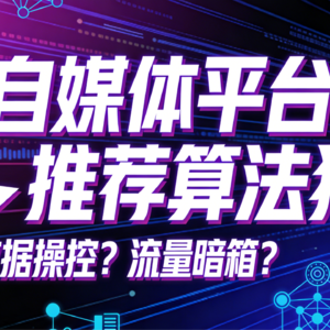 002自媒体平台推流机制算法背后的猫腻