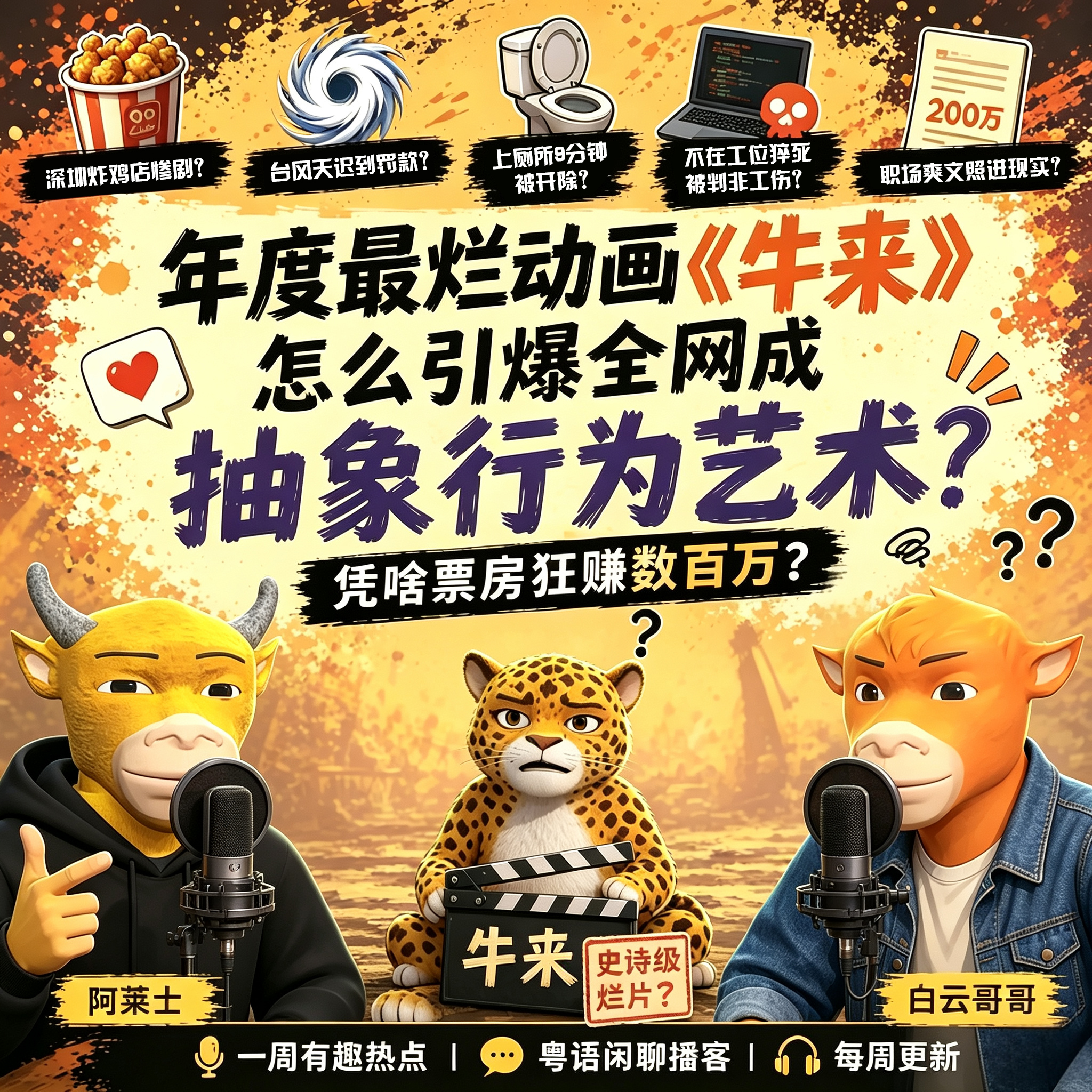 年度最烂动画《牛来》怎么引爆全网成抽象行为艺术？凭啥票房狂赚数百万？ episode artwork