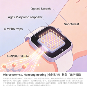 Microsystems & Nanoengineering | 光学智能手表结合等离激元纳米，无创汗液血糖监测