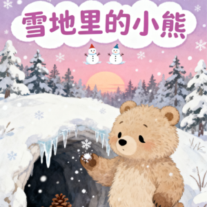 雪地里的小熊