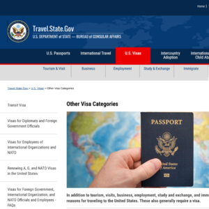 美国公民海外旅游的官方网站