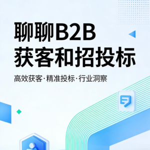 聊聊B2B获客和招投标