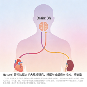 Nature | 哥伦比亚大学大规模研究,睡眠与减缓衰老相关,精确指出最佳时长