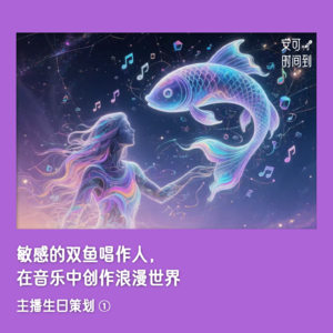#18🎨敏感的双鱼唱作人，在音乐中创作浪漫世界 | 主播生日策划①