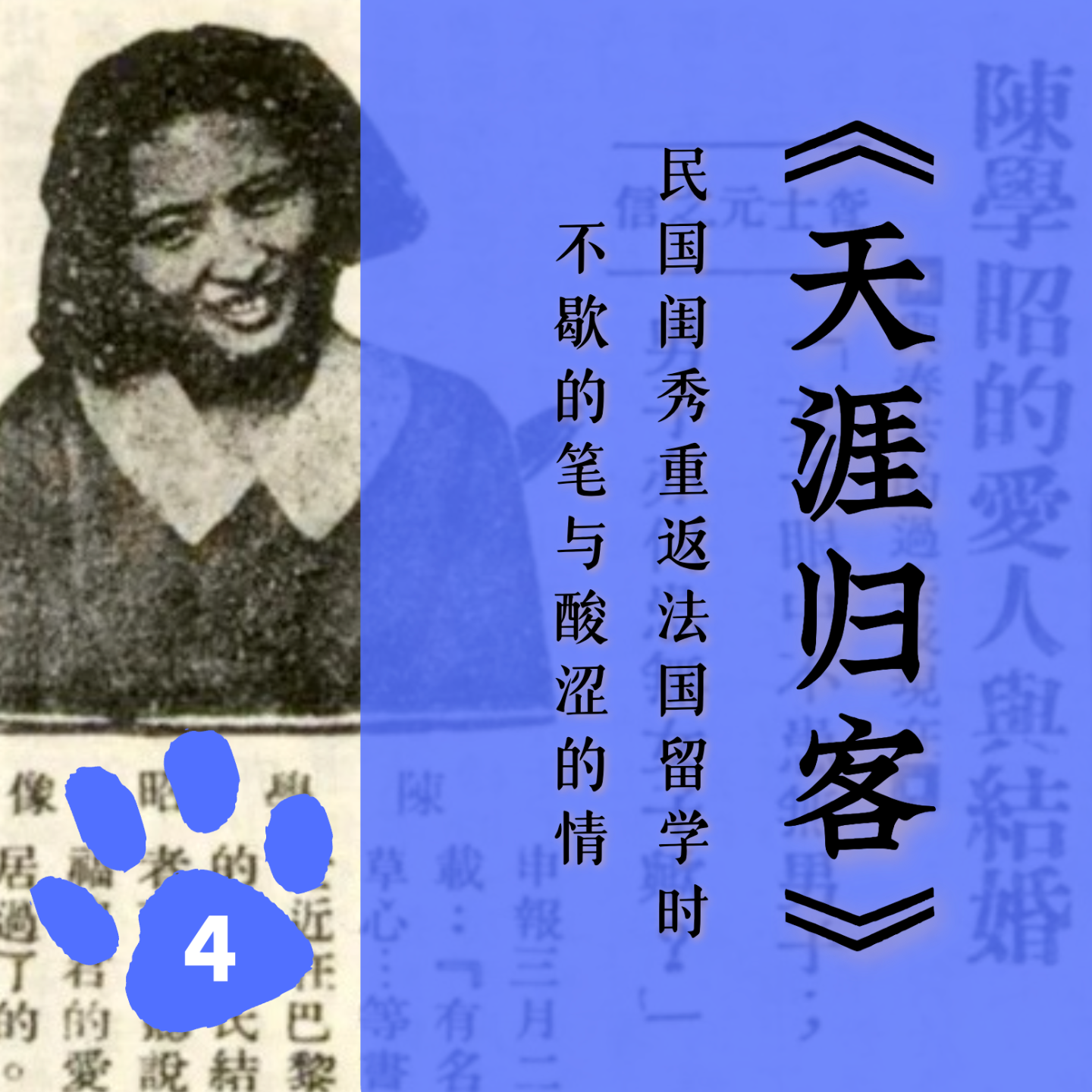 「九」《天涯归客》：民国闺秀重返法国留学时，不歇的笔与酸涩的情 episode artwork