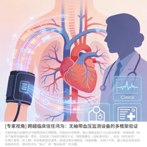[专家视角] 跨越临床信任鸿沟：无袖带血压监测设备的多框架验证策略