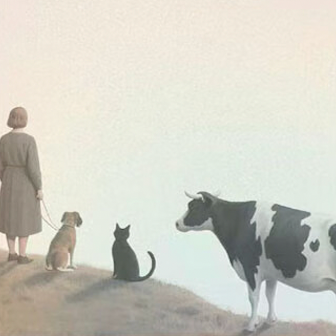 054《隐墙》：一人一狗一猫一牛的末日乌托邦
