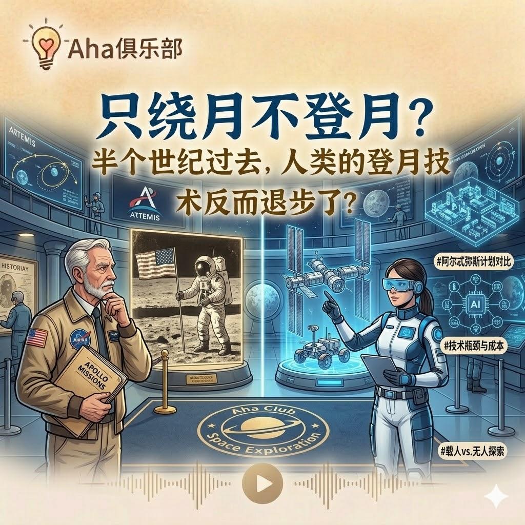 Vol7.1【百科】只绕月不登月？半个世纪过去，人类的登月技术反而退步了？ episode artwork
