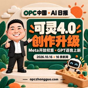 10月16日AI日报:可灵4.0创作升级,Meta开放权重,GPT语音上新
