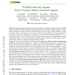 【第723期】NOOA:基于面向对象编程的原生Python智能体框架