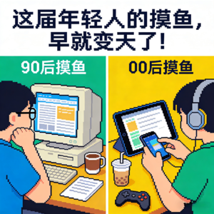 90后摸鱼 VS 00后摸鱼 ｜这届年轻人的摸鱼，早就变天了！