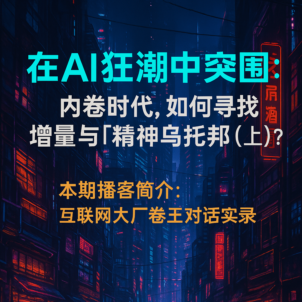 在AI狂潮中突围：内卷时代，如何寻找增量与「精神乌托邦」（上）？ episode artwork