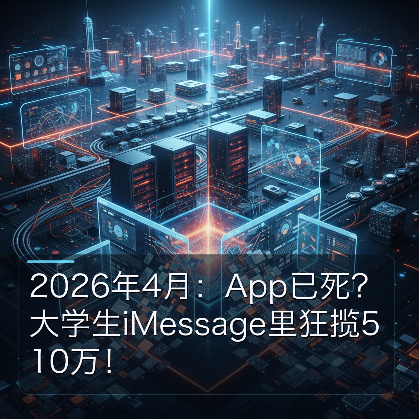 2026年4月：App已死？大学生iMessage里狂揽510万！ episode artwork