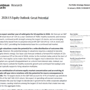 高盛重磅预测：2026年美股将迎12%涨幅，五大赛道暗藏机遇