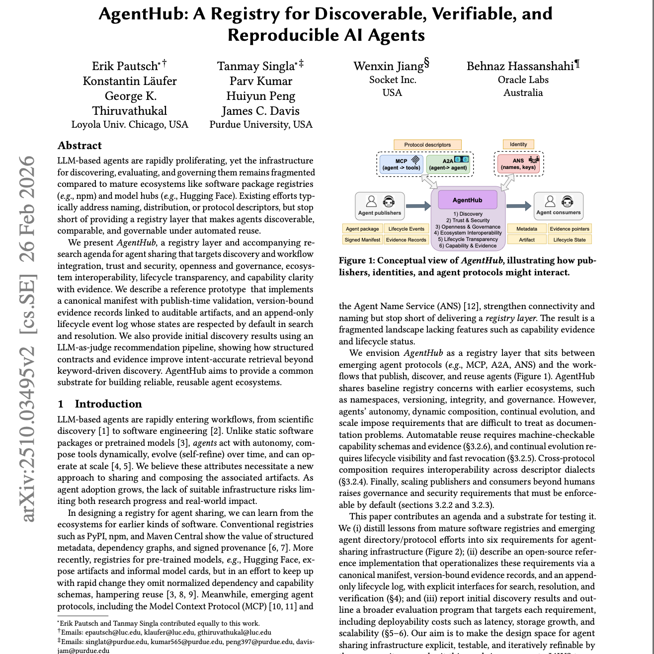 【第571期】AgentHub：人工智能代理注册与治理平台