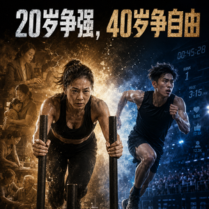 20岁争强，40岁争自由