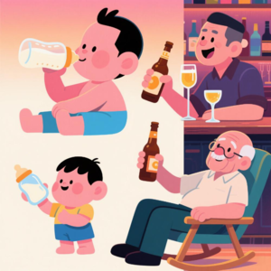 酒蒙子进化史：从奶瓶到酒瓶的轮回！[吐槽脱口秀]