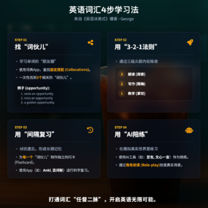 EP40(双语) 如何高效背单词，从掌握词块到开口使用 Build Your Vocabulary Engine