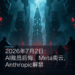2026年7月：AI裁员后悔，Meta卖云，Anthropic解禁