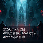 2026年7月：AI裁员后悔，Meta卖云，Anthropic解禁
